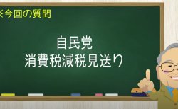 自民党 消費税減税見送り
