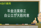年金法案修正 自公立が大筋同意