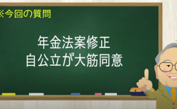 年金法案修正 自公立が大筋同意