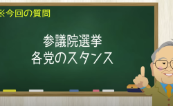 参議院選挙 各党のスタンス