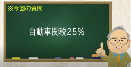 自動車関税25％
