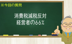 消費税減税反対 経営者の66％