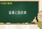 猛暑と脱炭素